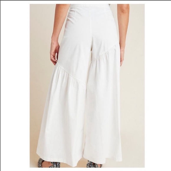 NWT Anthropologie Corfu Wide Leg Pant- White - Picture 4 of 9
